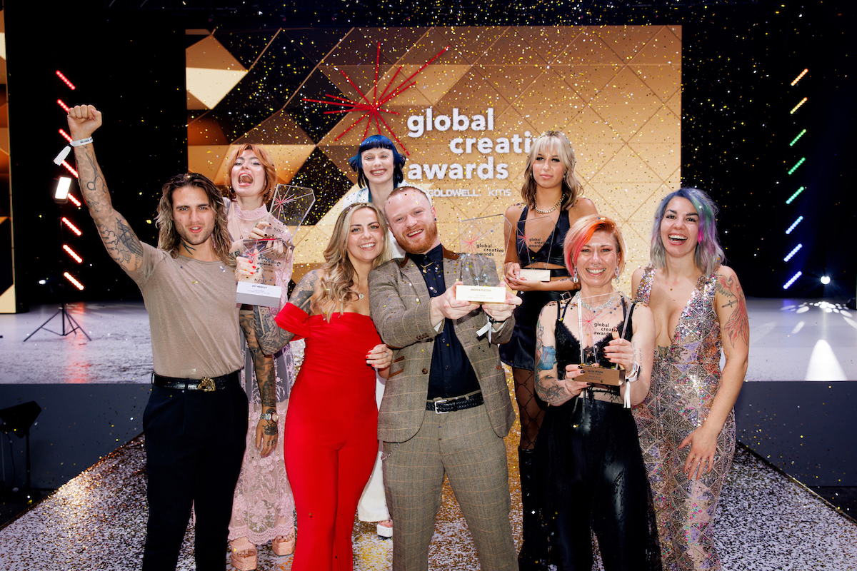 Amy and the winners of global creative awards